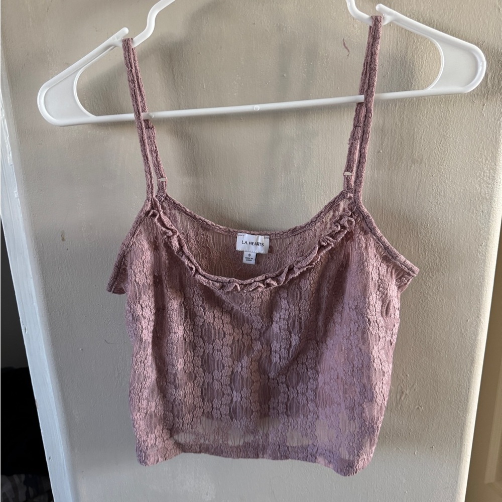 2 pc Tie Front Cami/Cardigan Set Size S